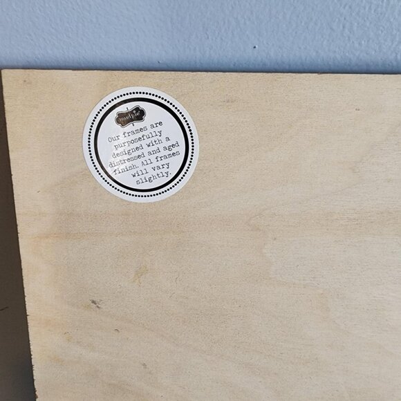 NWT Distressed Wood Picture Frame with letter "H" - Picture 4 of 4